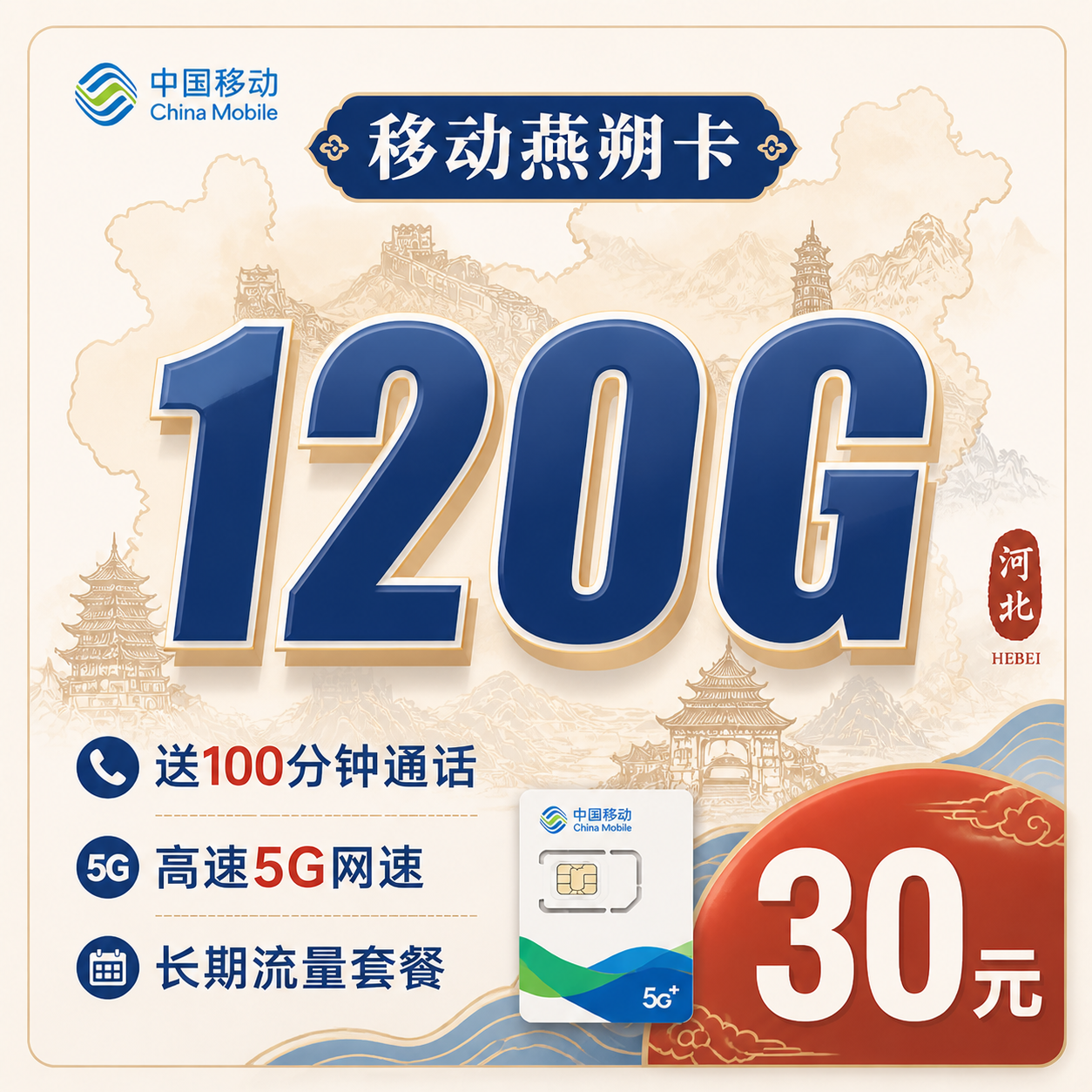 河北移动燕朔卡